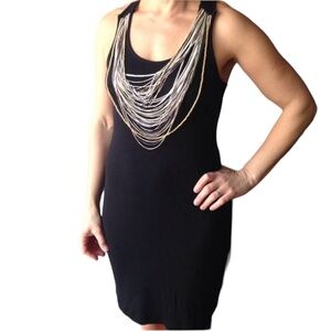 Mini dress/top for leggings w/ attached necklaces